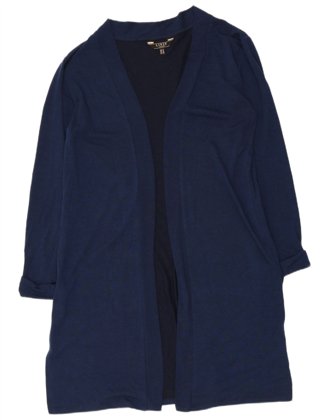 Lipsy Womens Longline Cardigan Top Marea Britanie 14 Poliester mare bleumarin