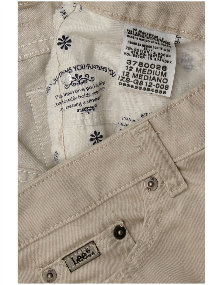 Pantaloni scurți casual pentru femei LEE US 12 Large W32 Beige Bumbac