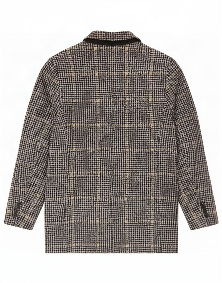 Jachetă blazer pentru bărbați Zara, cu două piepturi, UK 38 Medium Black Houndstooth