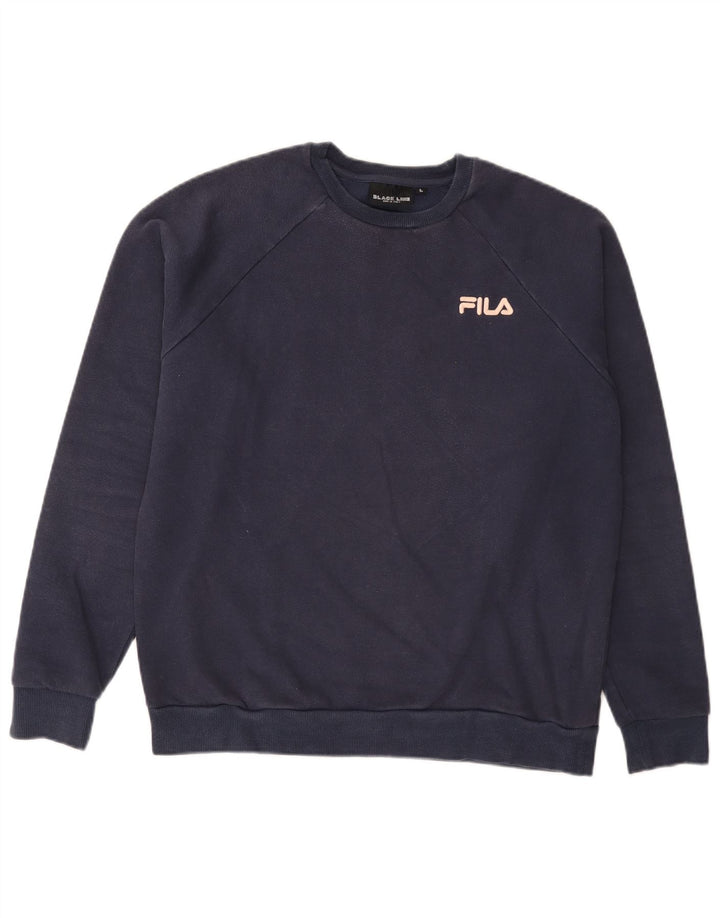 Pulover Fila pentru bărbați Pulover mare, bleumarin, bumbac