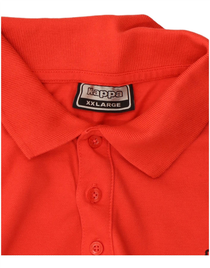 Cămașă polo pentru bărbați Kappa 2XL bumbac roșu