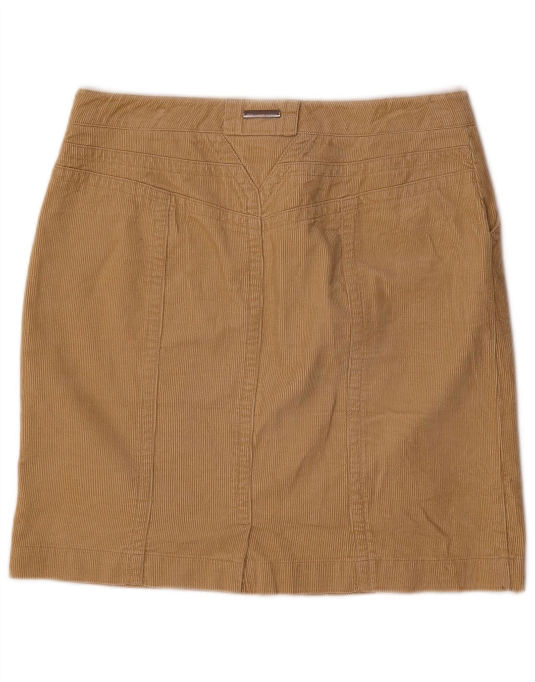 Fusta pentru femei Tommy Hilfiger velur US 8 Medium W32 Bej Bumbac