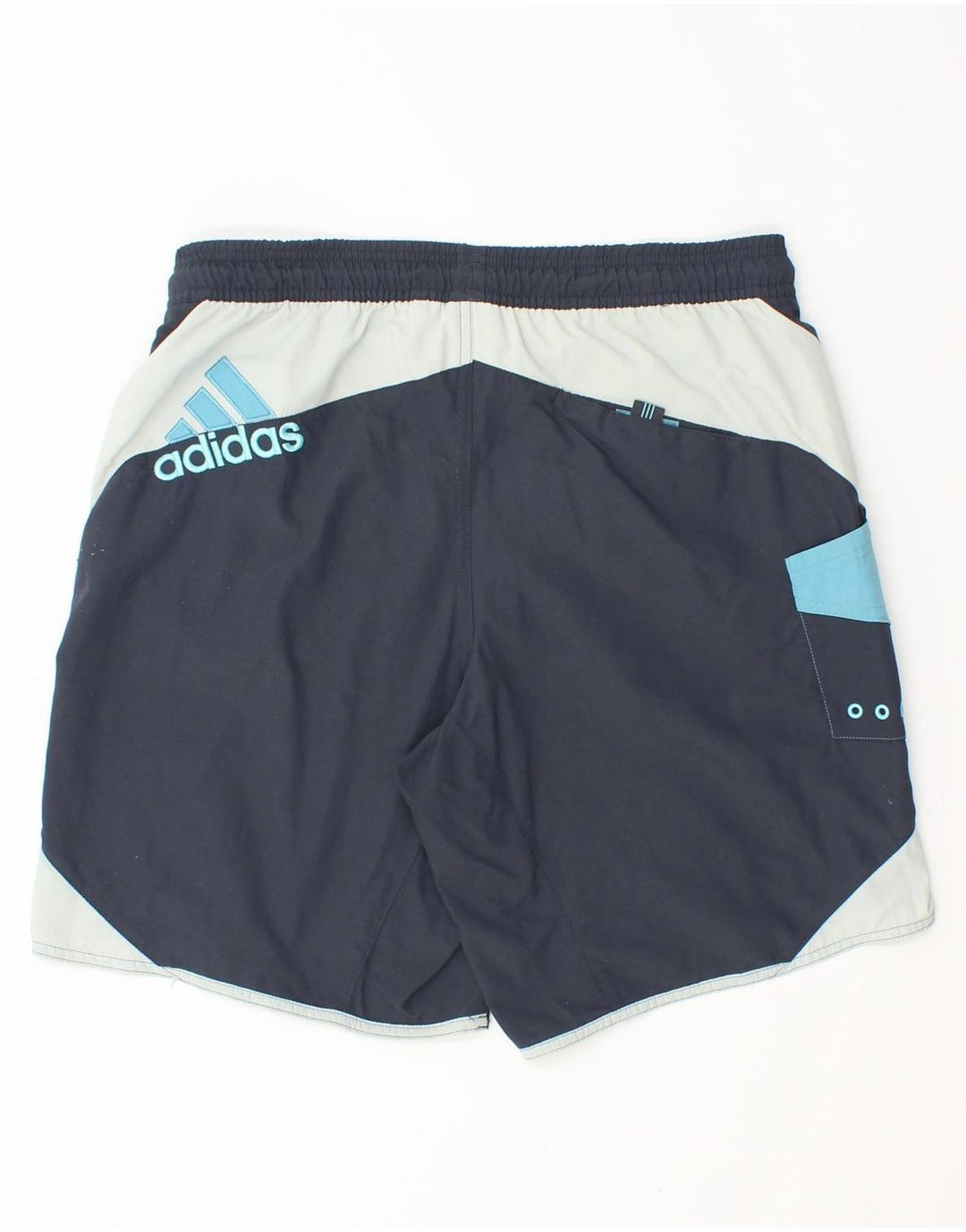 Pantaloni scurți de înot Adidas pentru bărbați, mici, bleumarin, poliamidă color bloc