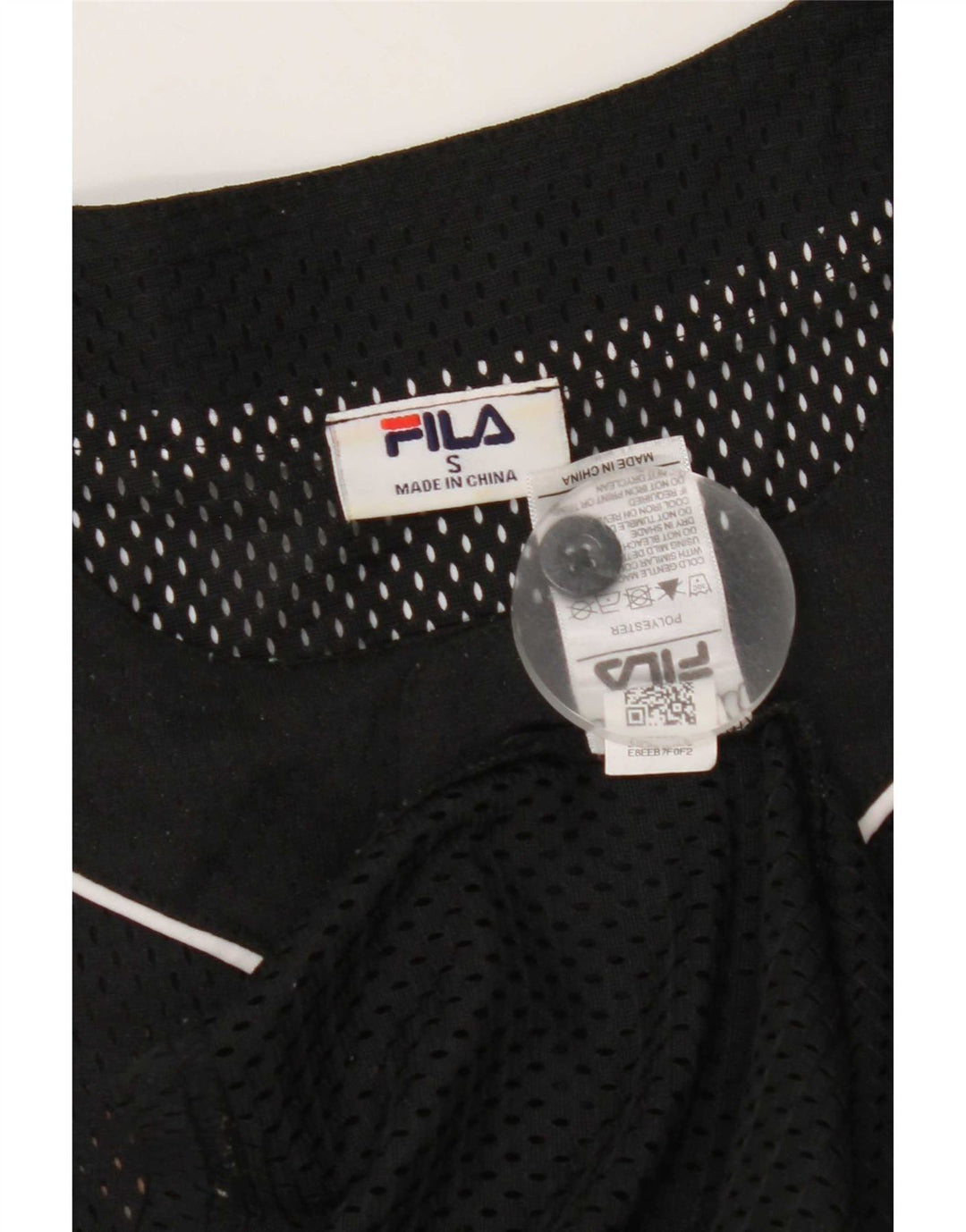 Top din jerseu grafic Fila pentru bărbați, mic, negru, poliester