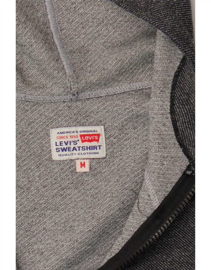 Pulover cu capotă cu fermoar pentru femei LEVI'S UK 14, gri mediu