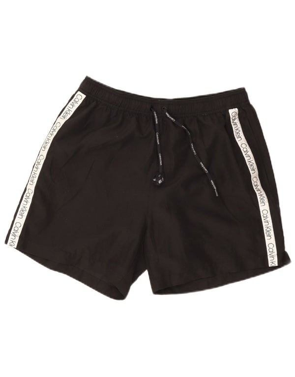 Pantaloni scurți de înot Calvin Klein pentru bărbați, XL, negru, poliester color bloc