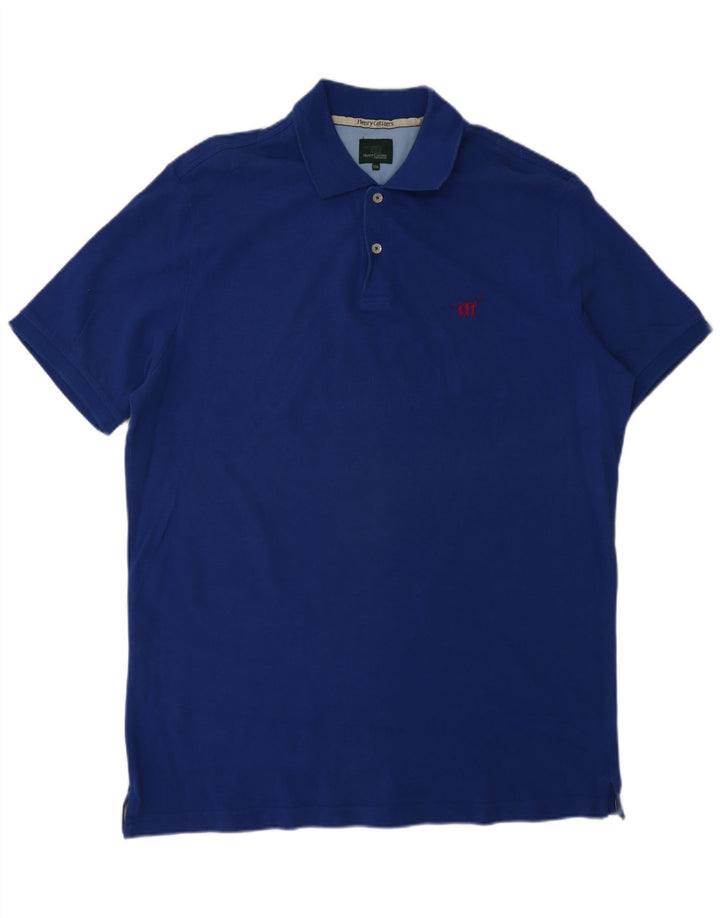 Tricou polo pentru bărbați Henry Cottons, bumbac albastru 2XL