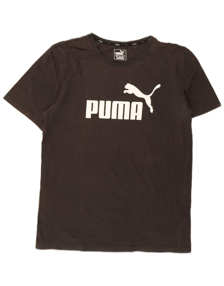 Tricou grafic Puma pentru bărbați Top mediu negru bumbac