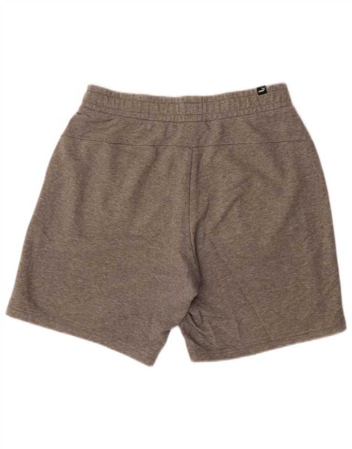 Pantaloni scurți sport Puma pentru bărbați, bumbac cu pete gri medii