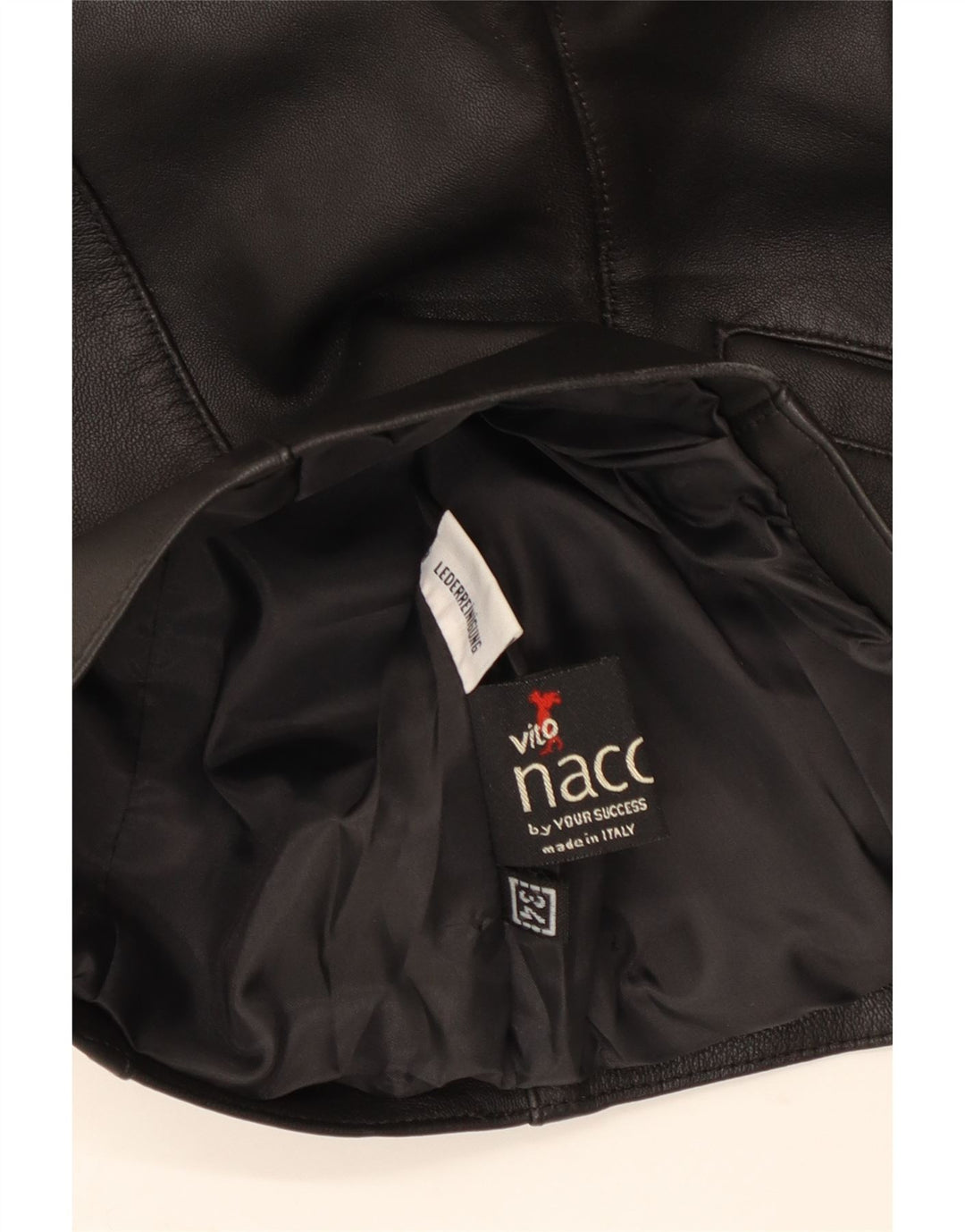 VINTAGE Vestă din piele pentru femei EU 34 XS Piele neagră