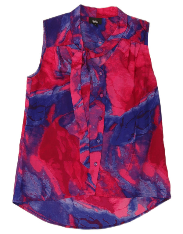 Bluză cămașă cu paragate supradimensionate pentru femei MOSSIMO UK 6 XS multicoloră