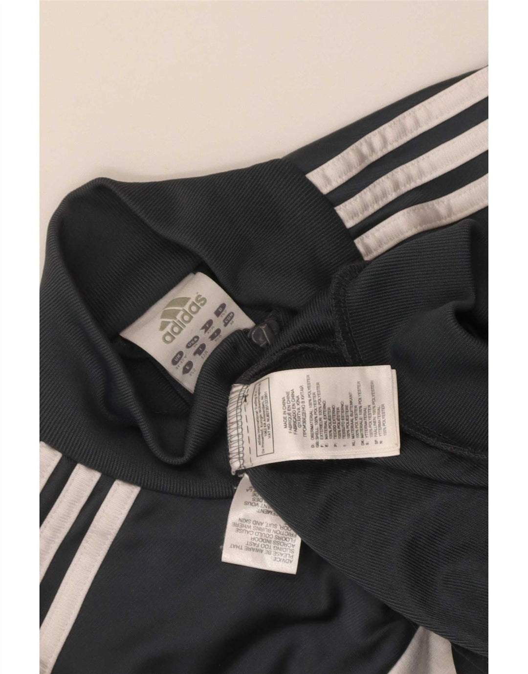 Jachetă de trening pentru băieți Adidas 11-12 ani, gri, poliester color bloc