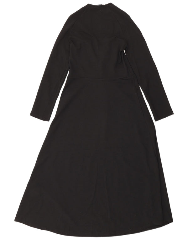 Rochie Maxi cu mânecă lungă pentru femei Zara UK 4 XS Negru