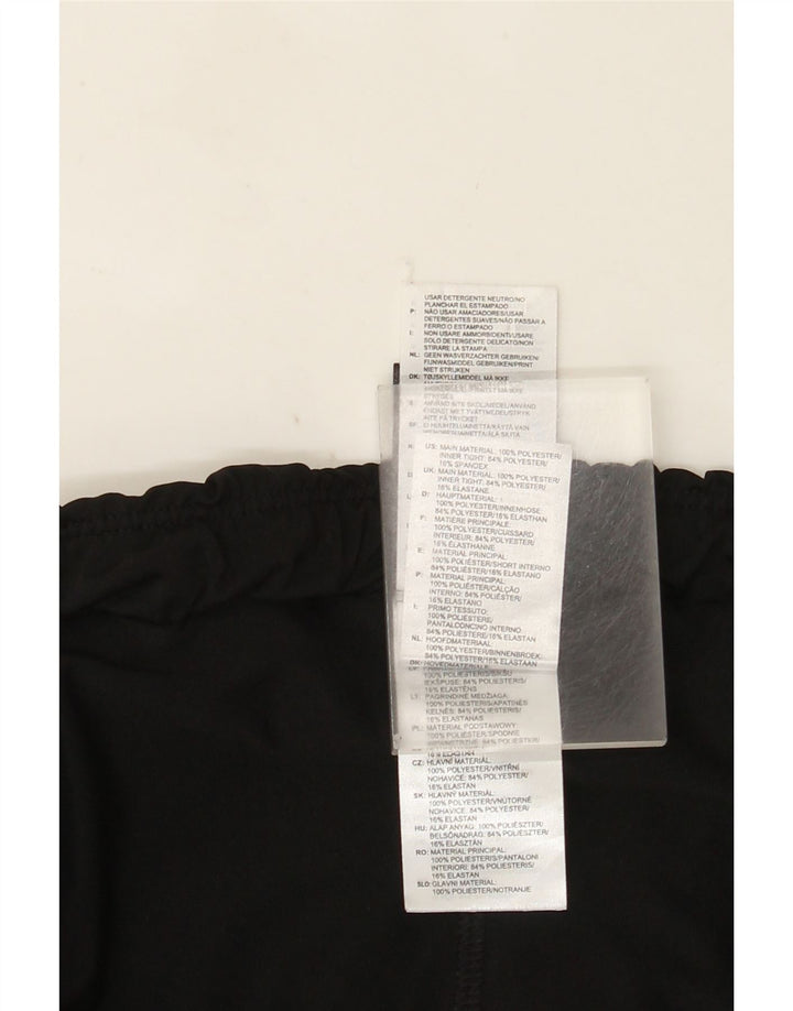 Pantaloni scurți sport Climalite Adidas pentru femei UK 14 Poliester mediu negru