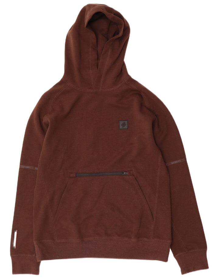 Pulover Superdry pentru bărbați, bumbac mic maro