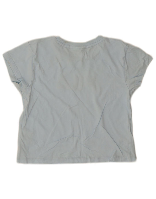 Tricou Fila Fete Crop Graphic Top 9-10 Ani Bumbac Albastru