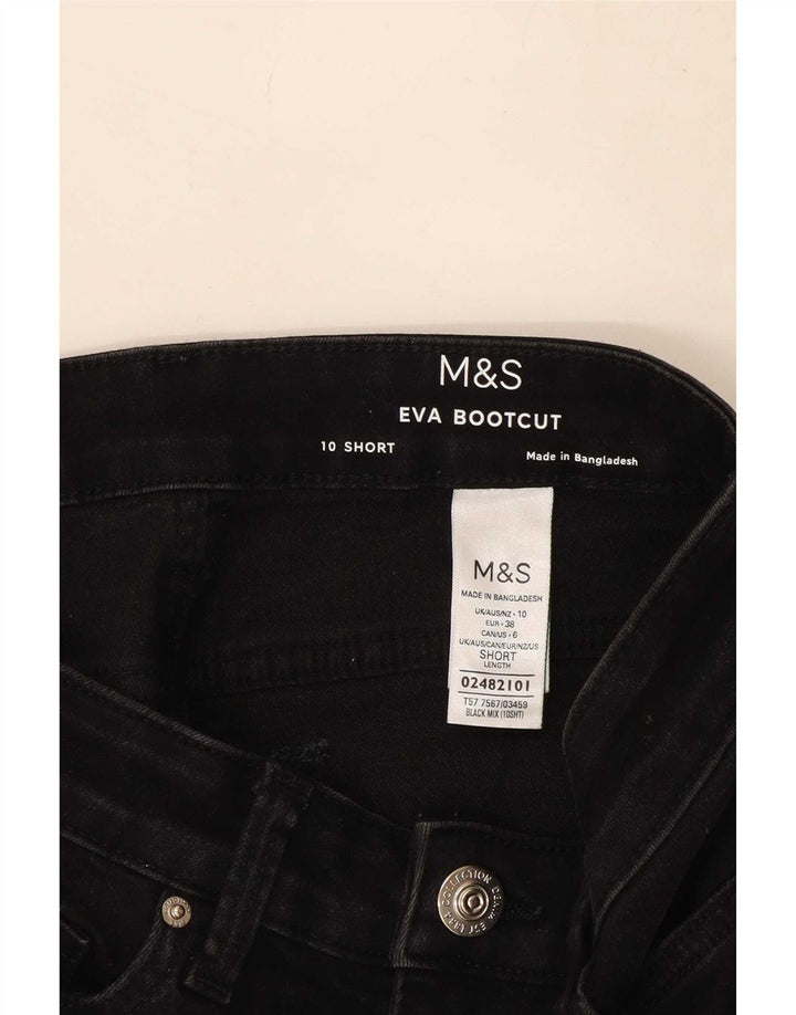 Marks & Spencer Blugi Eva Bootcut pentru femei UK 10 Small W27 L27 Black