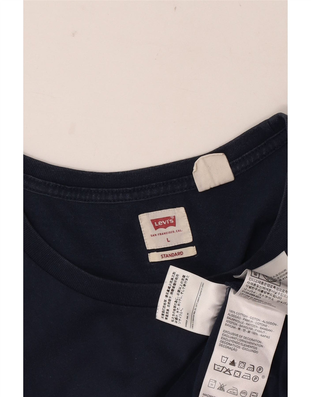 Tricou standard pentru bărbați Levi's Top mare din bumbac bleumarin