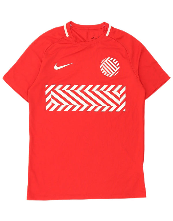 Tricou grafic Nike Dri Fit pentru bărbați Top Medium Red Geometric Poliester