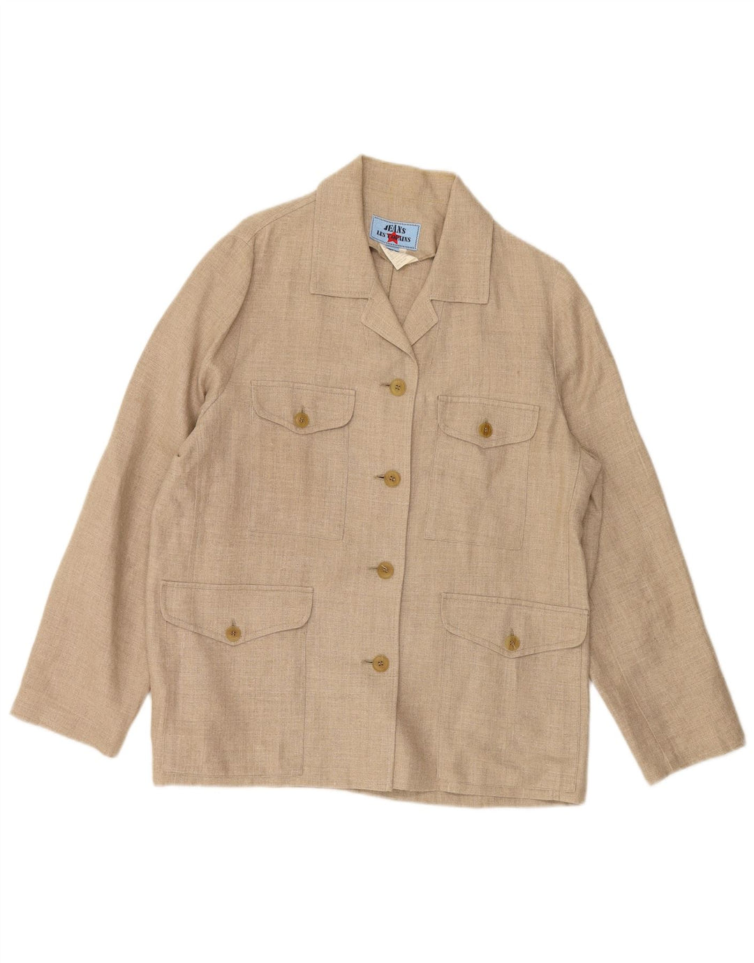 LES COPAINS Jachetă pentru femei cu 4 nasturi IT 46 Mare Bej In