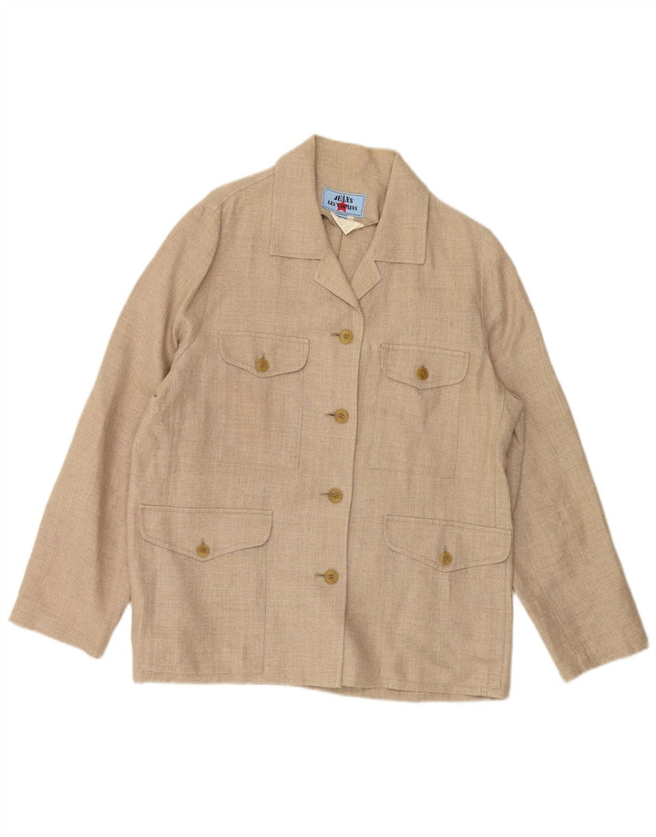 LES COPAINS Jachetă pentru femei cu 4 nasturi IT 46 Mare Bej In