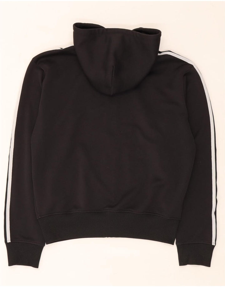 Pulover Adidas pentru bărbați, cu fermoar, poliester mediu negru