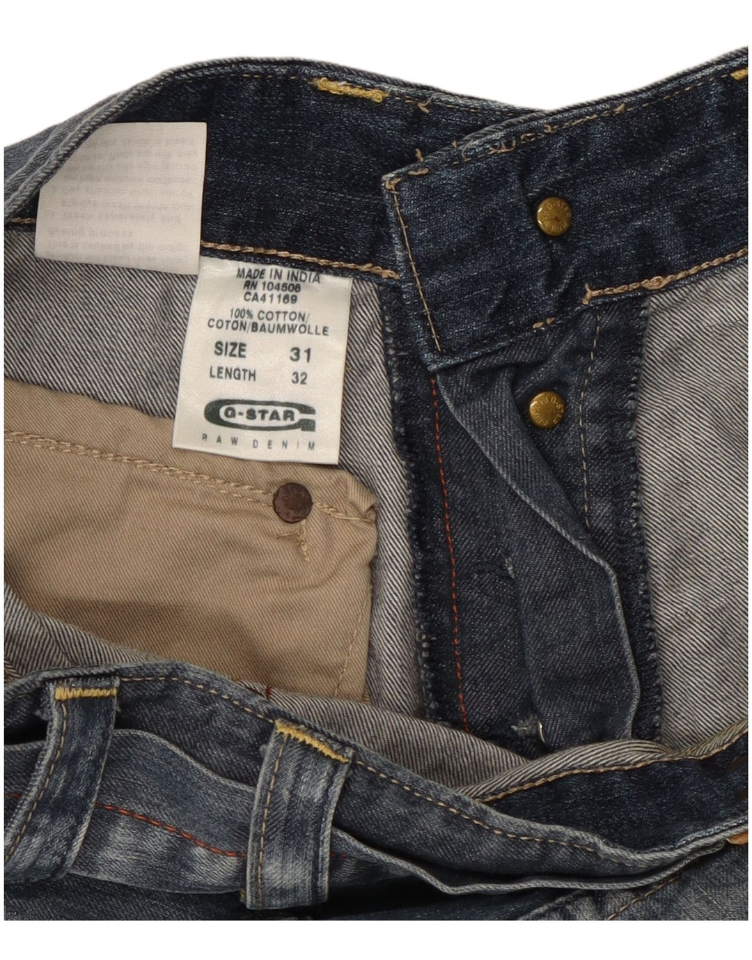 Pantaloni scurți din blugi pentru bărbați G-STAR W31, bumbac albastru mediu