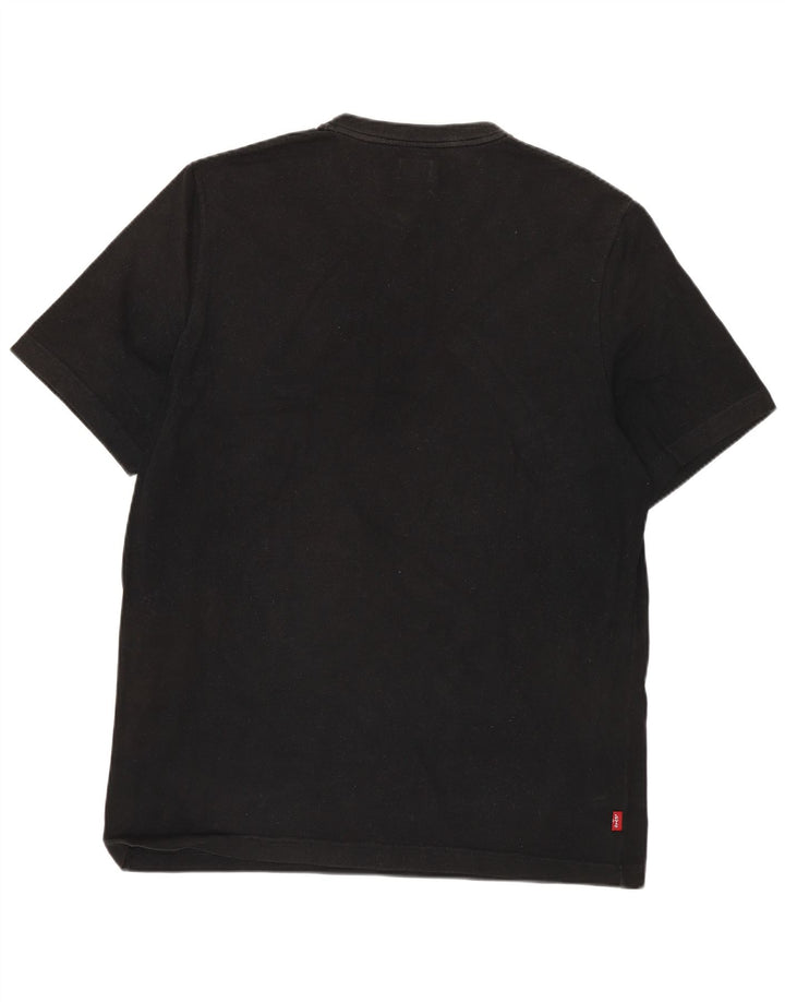 Tricou pentru bărbați LEVI'S Top mare din bumbac negru