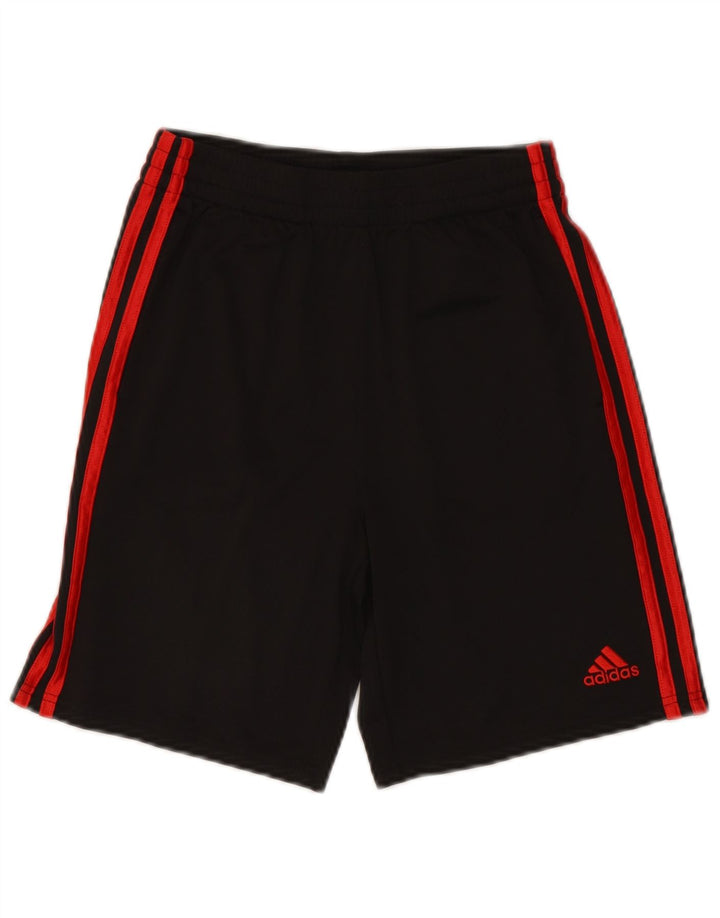 Pantaloni scurți sport adidas băieți 14-15 ani, mari, negru, poliester
