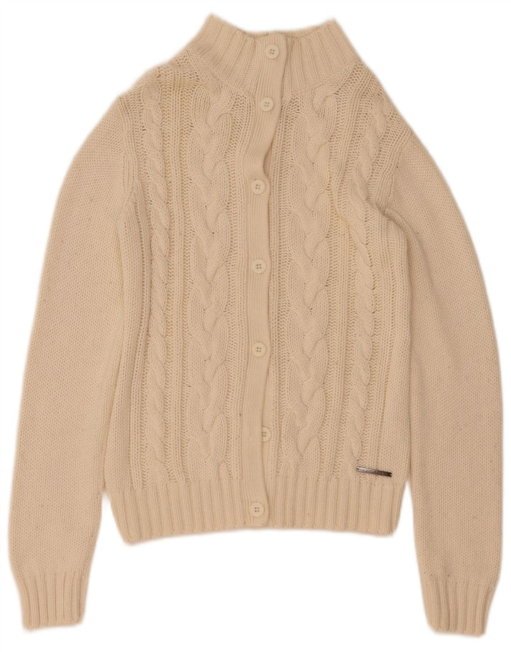 Pulover cardigan North Sails pentru femei UK 12, bumbac alb, mediu
