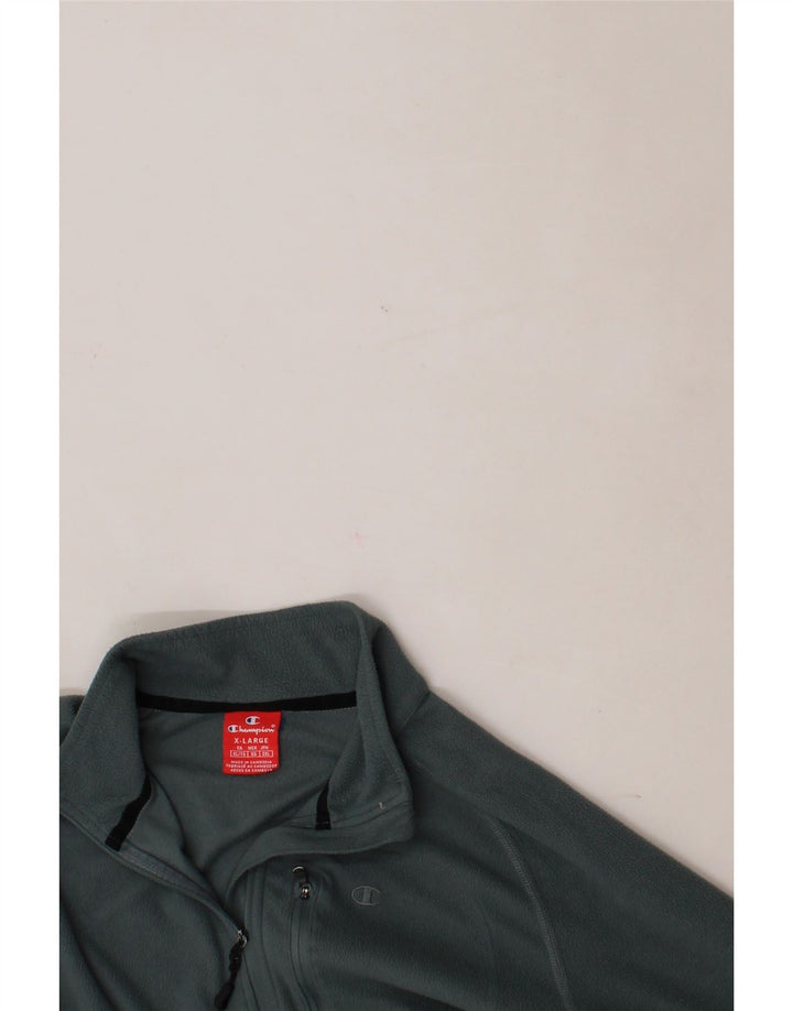 CHAMPION Mens Fleece Jacket UK 42 XL Blue Polyester Vintage Champion and Second-Hand Champion from Messina Hembry 