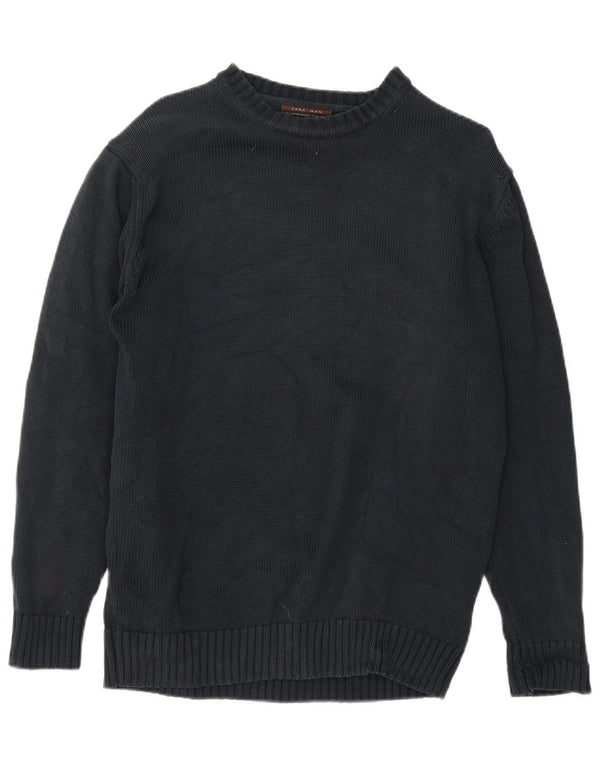 Pulover pentru bărbați Zara, cu decolteu, XL, negru