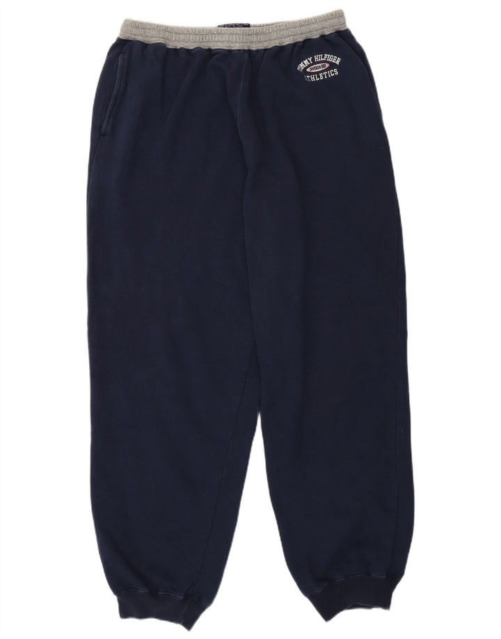 Pantaloni de trening grafic pentru bărbați Tommy Hilfiger Pantaloni de jogging mari bleumarin