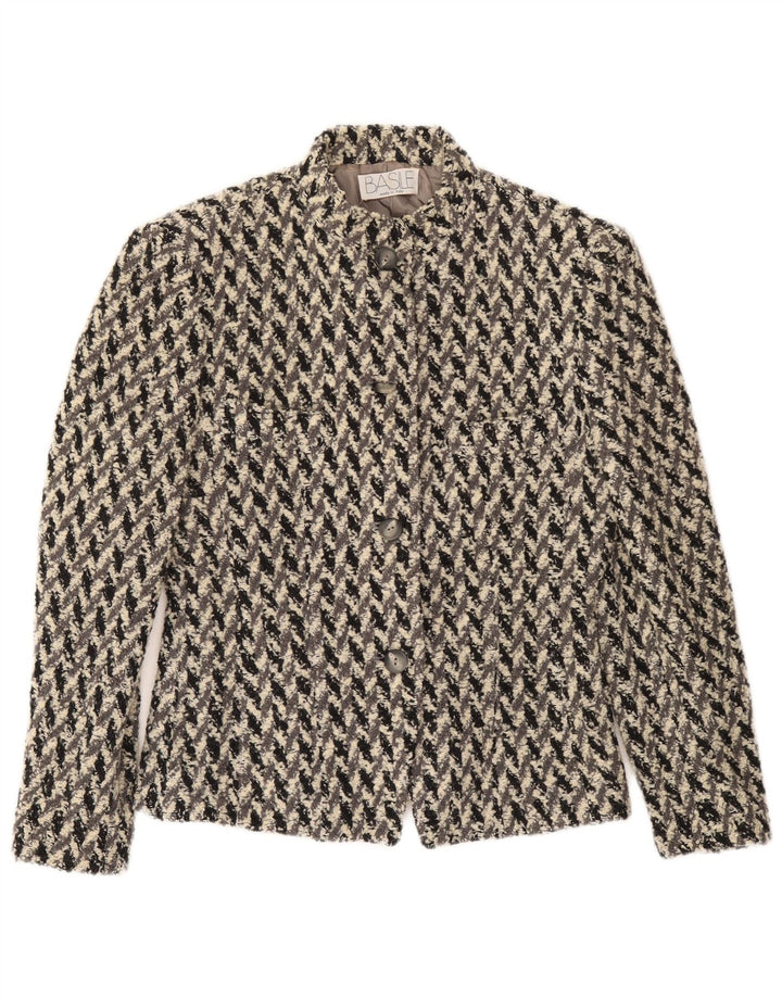 Jachetă Blazer Femei Basile cu 4 nasturi IT 44 Gri Mediu Viscoză Geometrică