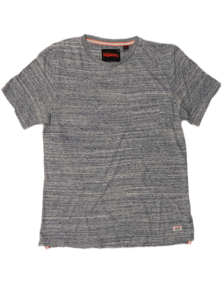 SUPERDRY Tricou Bărbați Top Medium Blue Pete Bumbac