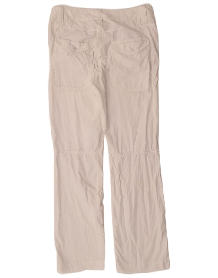 TOMMY HILFIGER Mens Bootcut Cargo Trousers W32 L34 White Cotton