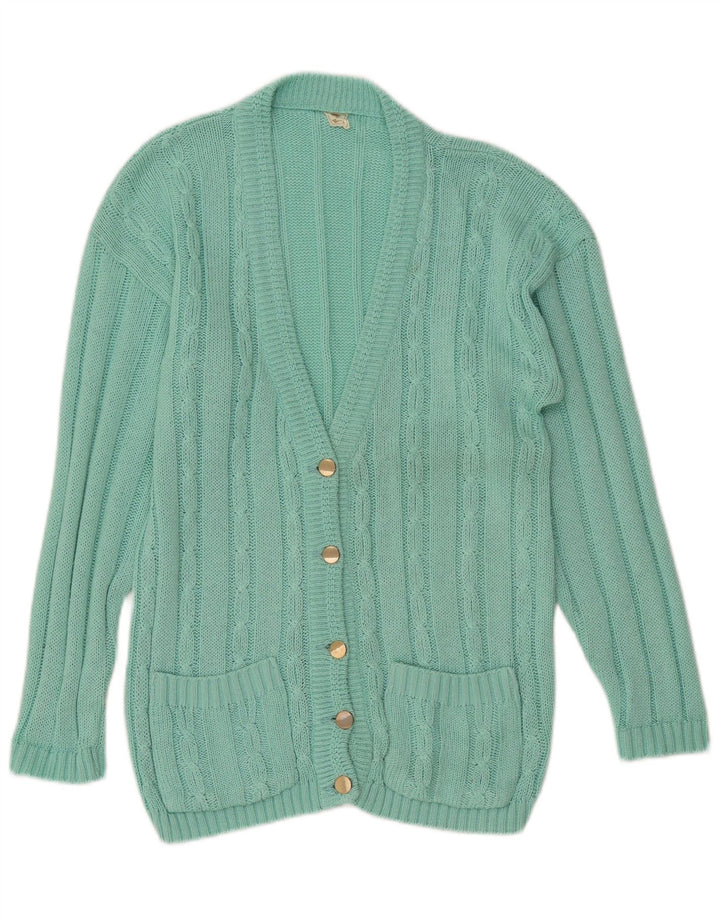 Pulover Cardigan Vintage pentru femei UK 14 Large Green