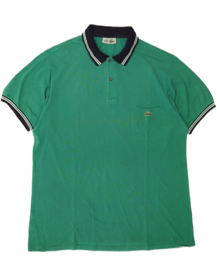 Tricou polo pentru bărbați Lacoste Mărimea 7 2XL Bumbac verde