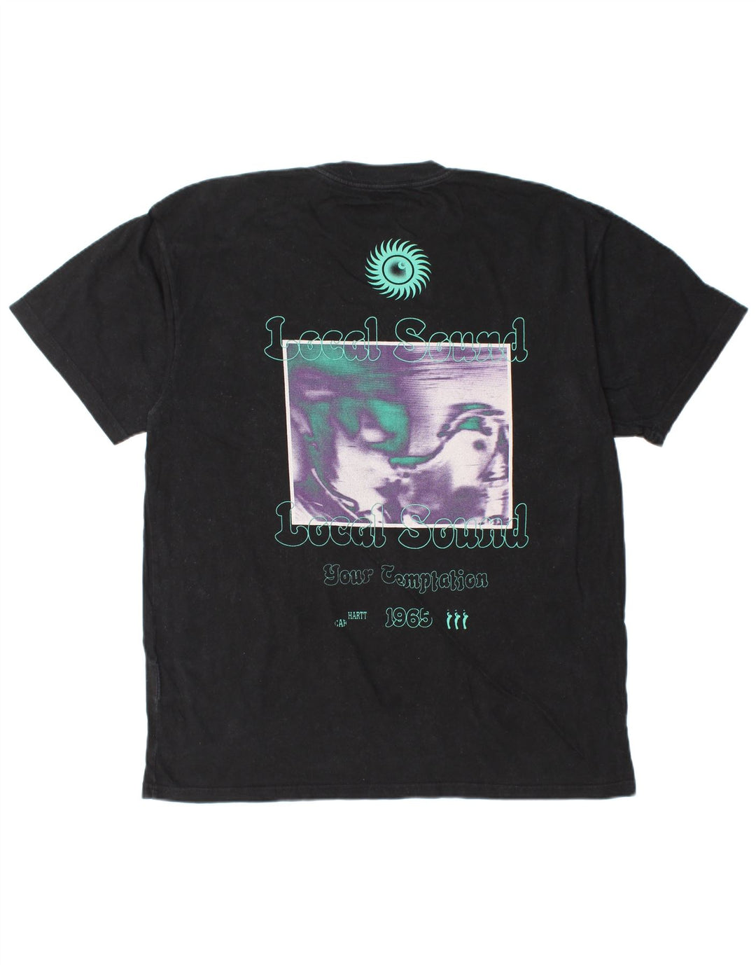 Tricou grafic CARHARTT pentru bărbați Top mare din bumbac negru