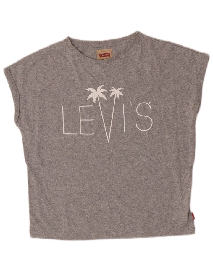 Tricou grafic Levi's pentru fete Top 13-14 ani poliester gri