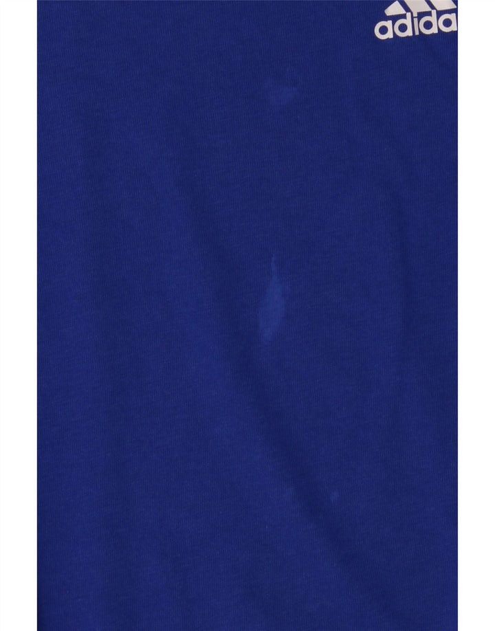 Tricou Băieți Adidas Top 7-8 Ani Bumbac Albastru