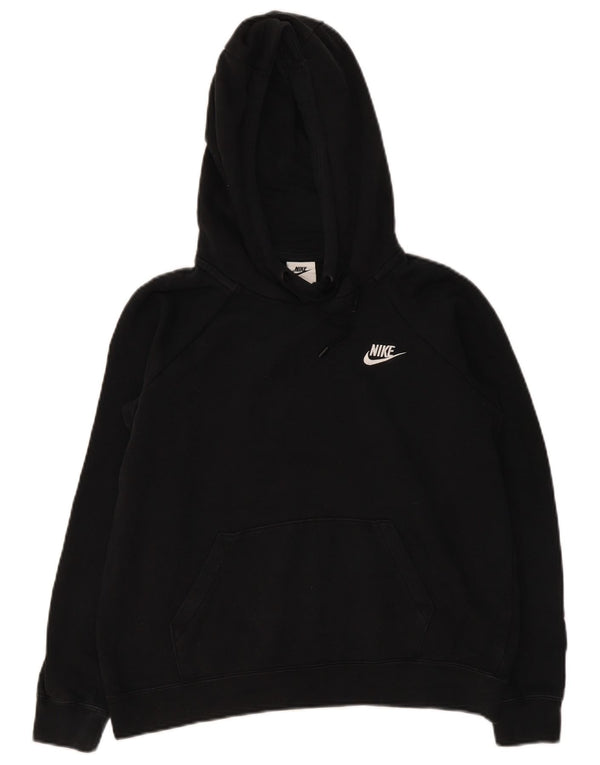Jumper Nike Crop Oversized Hoodie pentru femei UK 14 Medium Black Bumbac