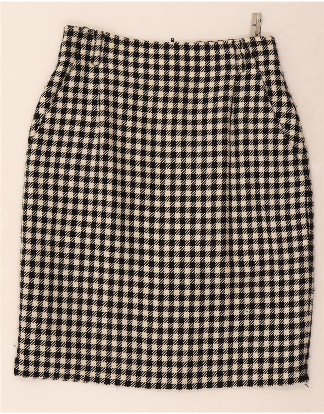 Fusta creion pentru femei Gerry Weber EU 36 Small W26 Lână neagră cu picior de gală