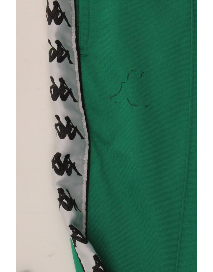 Pantaloni de trening cu grafică pentru bărbați Kappa Pantaloni de jogging, verde mediu, color block