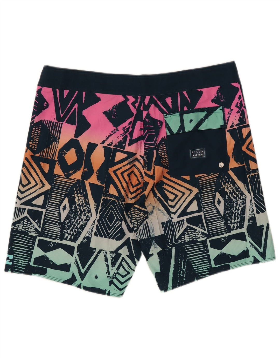 Pantaloni scurți de înot Billabong pentru bărbați, poliester geometric multicolor mare