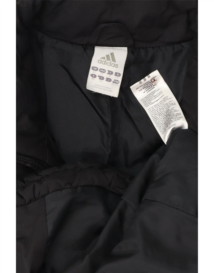 Jachetă căptușită pentru femei ADIDAS UK 22 3XL Poliester negru