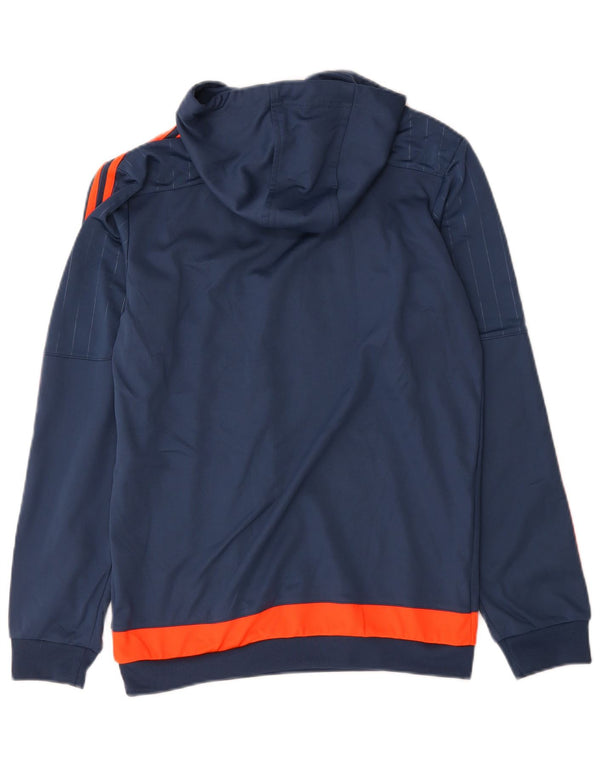 Pulover adidas pentru bărbați, mic, albastru, poliester color bloc