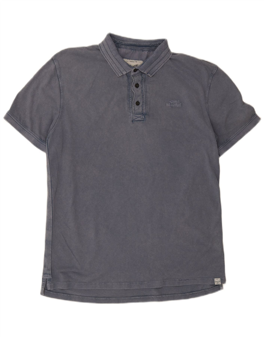 Tricou polo pentru bărbați Weird Fish, mare, albastru, bumbac