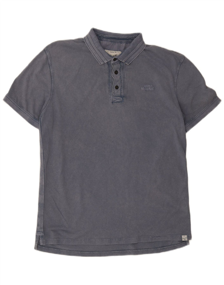 Tricou polo pentru bărbați Weird Fish, mare, albastru, bumbac