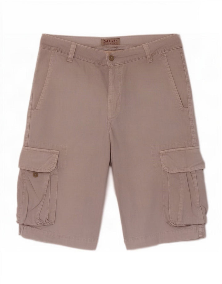 Pantaloni scurți cargo pentru bărbați Zara EU 40 Medium W31 Violet